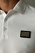 Мужское белое поло Dolce & Gabbana logo-plaque