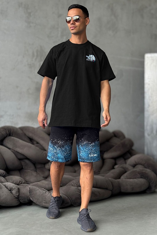 Оверсайз футболка Gucci x The North Face Collaboration landscape print - Black