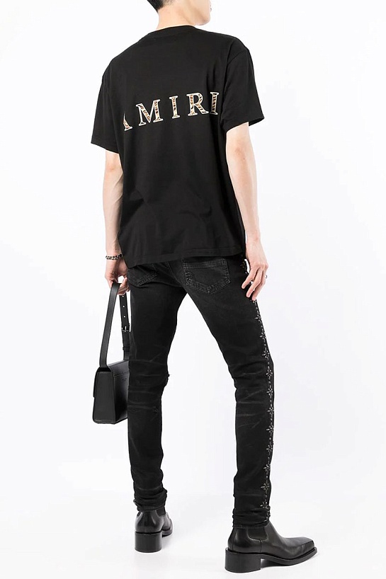 Чёрная мужская футболка Amiri Chinese New Year logo