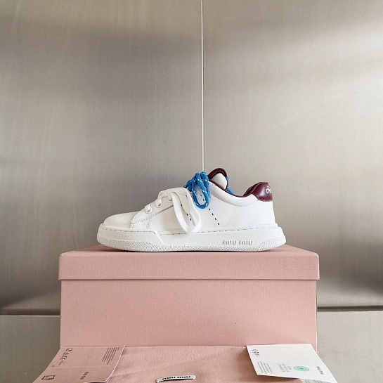 Женские кроссовки MIU MIU Premium - White / Red