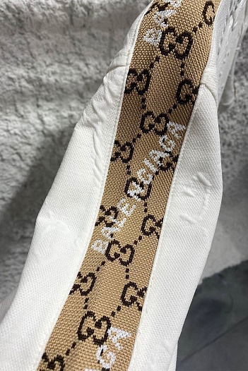 Мужская чёрная футболка Gucci x Balenciaga Collaboration   