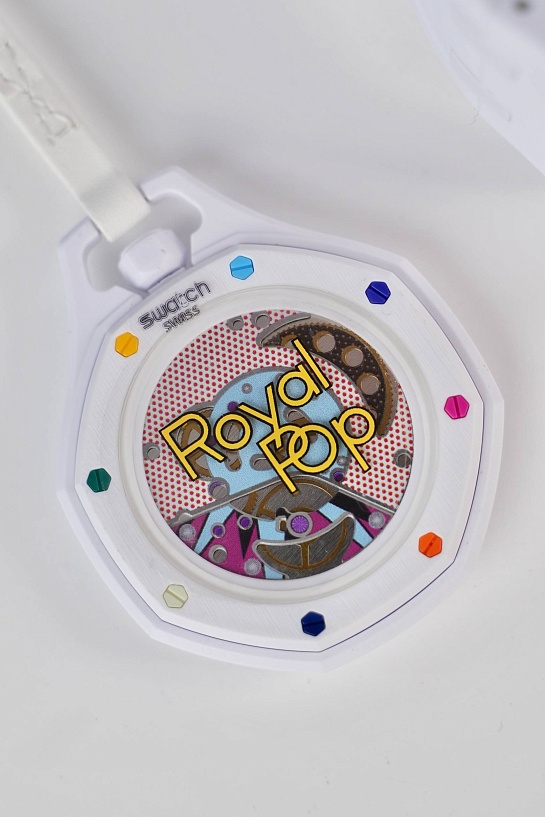 Часы Audemars Piguet x Swatch "Royal Pop" Huit Blanc premium
