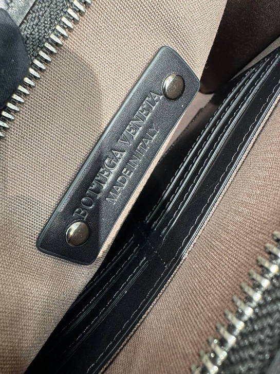 Кожаный клатч Bottega Veneta Intreccio premium 26x20x6.5 см