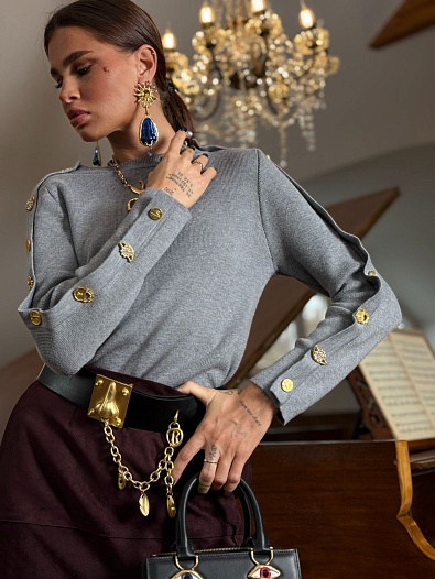 Женский свитер Schiaparelli Premium - Grey   