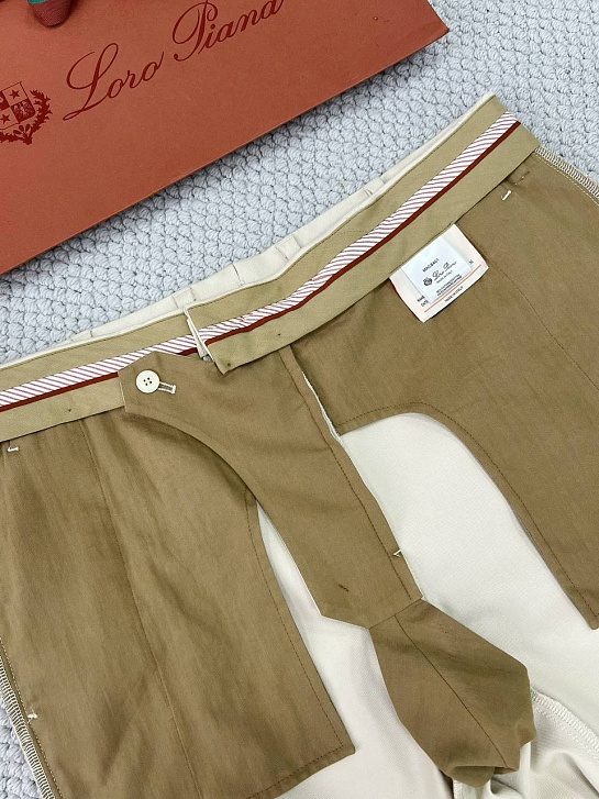 Мужские брюки Loro Piana Premium - Light Beige