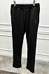 Мужские штаны Trussardi embroidered logo - Black
