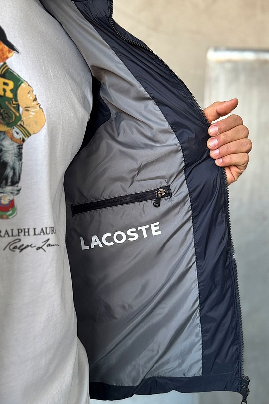 Мужской жилет Lacoste тёмно-синего цвета
