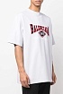 Белая оверсайз футболка Balenciaga Logo-Embroidered