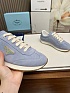 Женские замшевые кроссовки Prada Premium - Blue