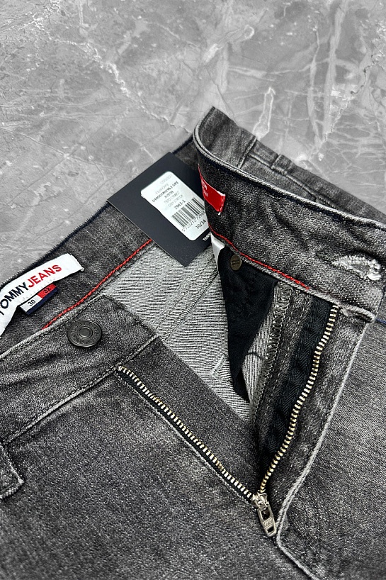 Мужские тёмно-серые джинсы Tommy Hilfiger Austin Slim Tapered