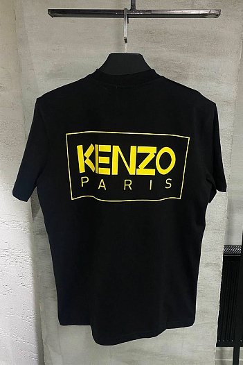 Футболка чёрного цвета Kenzo Pop Bouquet   