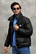Пуховик чёрного цвета Moncler Montbeliard
