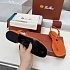 Женские замшевые сандалии Loro Piana Premium - Orange