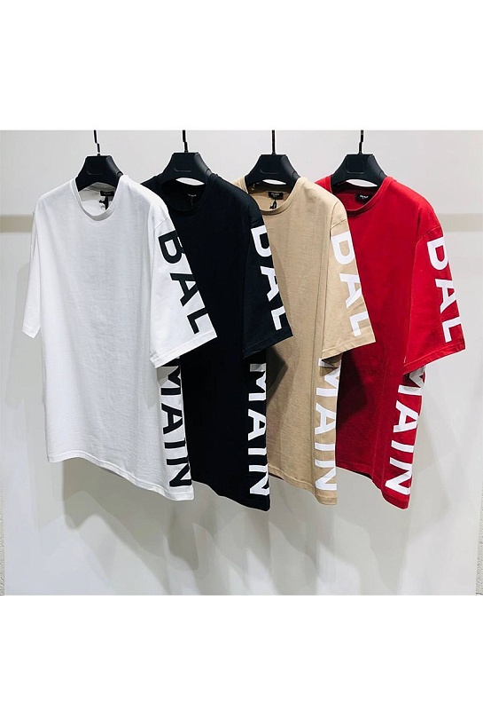 Оверсайз футболка Balmain чёрного цвета