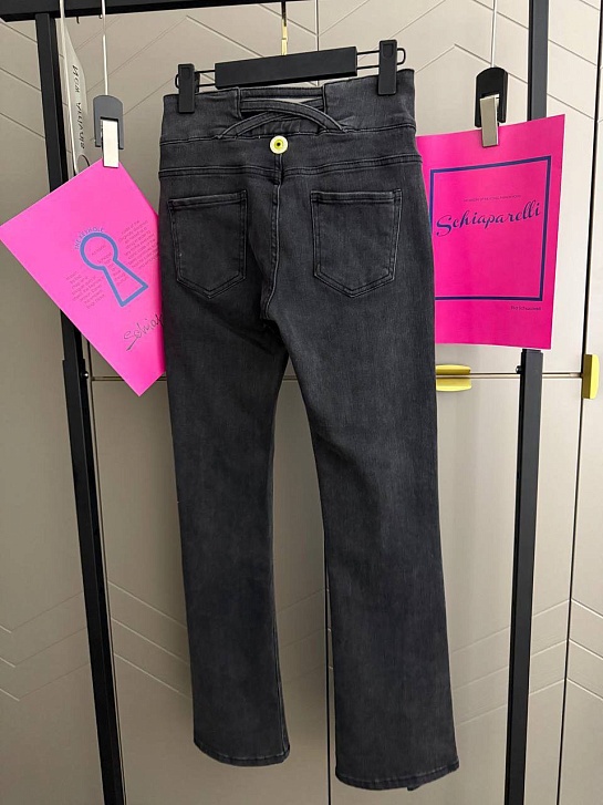 Женские чёрные джинсы Schiaparelli premium