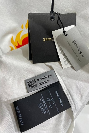 Оверсайз футболка Palm Angels "Burning Head" - Black   