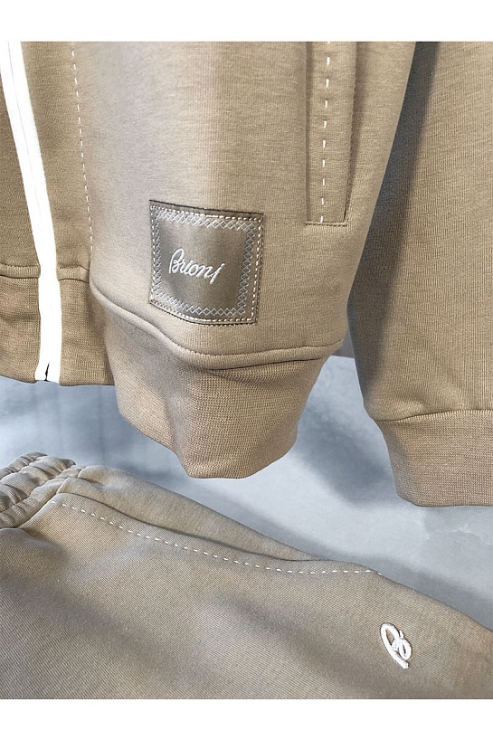Мужская кофта Brioni бежевого цвета