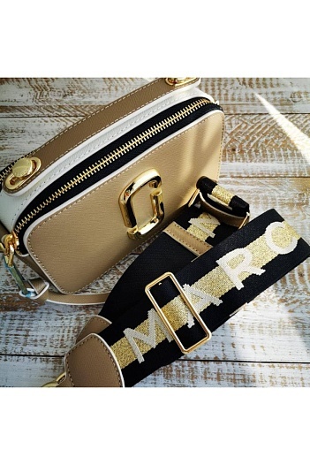 Кожаная сумка Marc Jacobs 25x16 см - Beige   