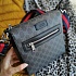 Кожаная сумка Gucci GG Black Small messenger bag 21x23 см