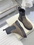 Женские замшевые сапоги Brunello Cucinelli premium - Beige