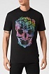 Мужская чёрная футболка Philipp Plein Skull