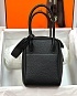 Женская кожаная сумка Hermes Lindy Premium 26x18x13 см - Black