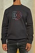 Чёрный мужской свитшот Dolce&Gabbana multicolor logo