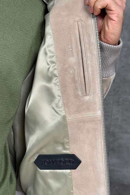 Мужская кожаная куртка Tom Ford premium