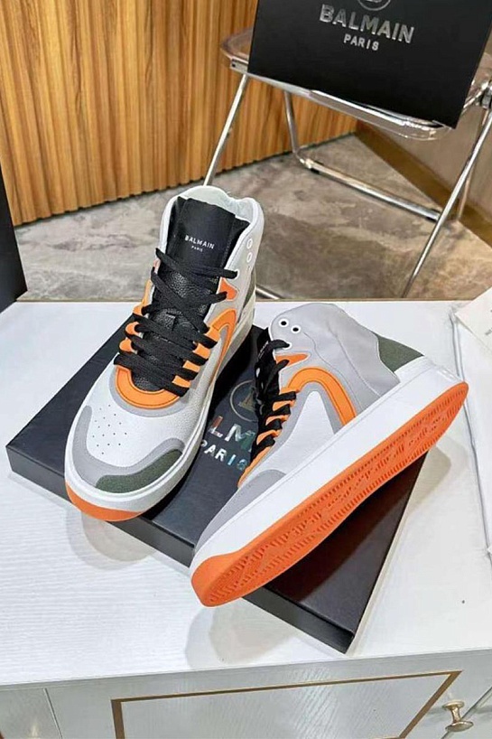 Кроссовки Balmain B-Skate High-Top - Grey