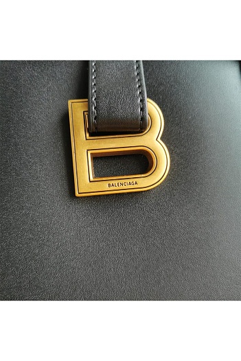 Кожаная сумка Balenciaga Frame S 29x18 см Black / Gold   