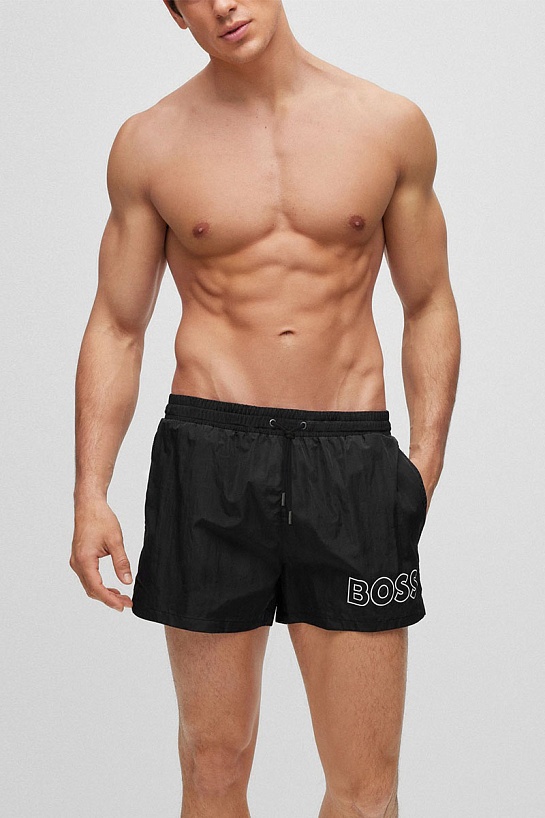 Мужские чёрные шорты Hugo Boss Mooneye