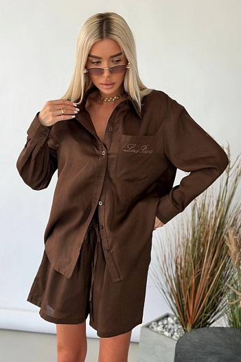 Коричневый женский костюм Zimmermann premium   