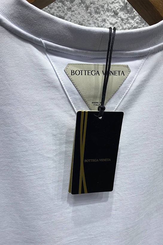 Мужская зелёная футболка Bottega Veneta