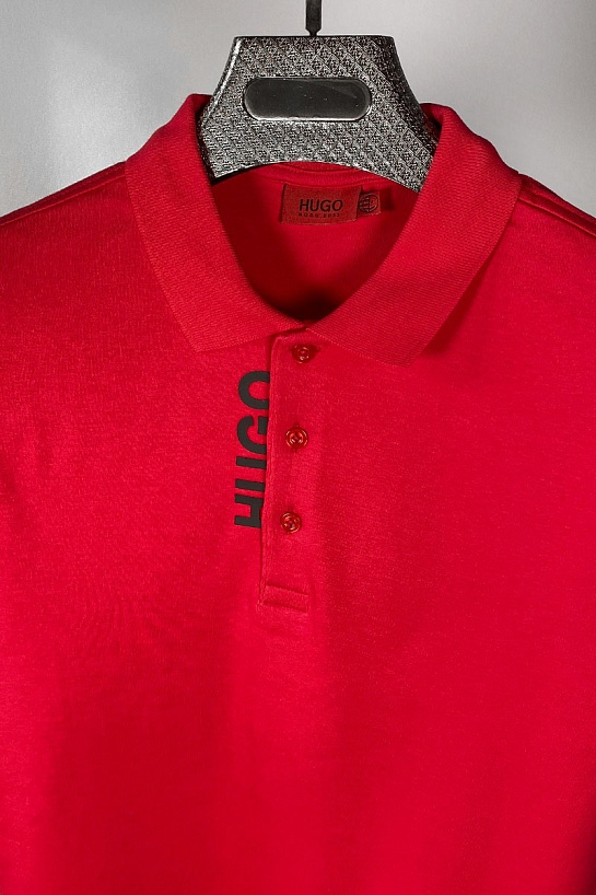 Мужское красное поло Hugo Boss