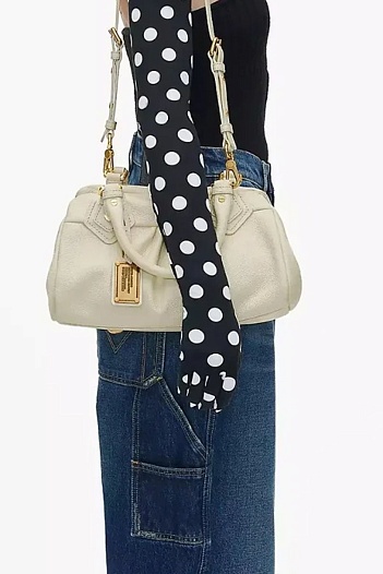 Женская сумка Marc Jacobs The Baby Groovee 32x19 см - White   