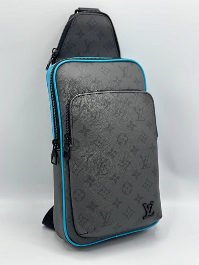 Кожаная сумка Louis Vuitton Avenue Sling Monogram Eclipse Reverse 30x18 см   