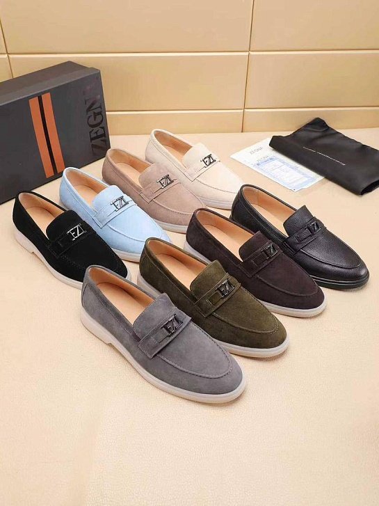 Мужские замшевые лоферы Ermenegildo Zegna