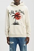 Бежевое оверсайз худи Palm Angels sunset palm