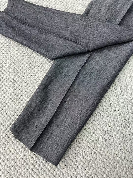 Льняные брюки Brunello Cucinelli Premium - Grey