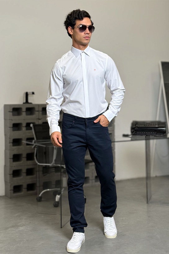 Мужские тёмно-синие джинсы Emporio Armani