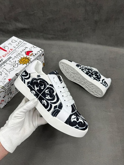 Мужские кроссовки Dolce & Gabbana Portofino Majolica-print    