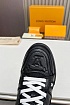 Кожаные кроссовки Louis Vuitton Trainer Monogram - Black