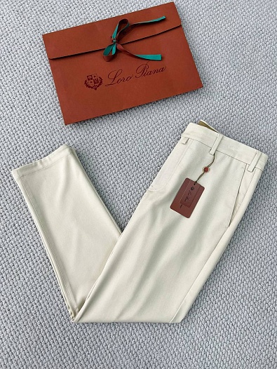 Мужские брюки Loro Piana Premium - Light Beige   