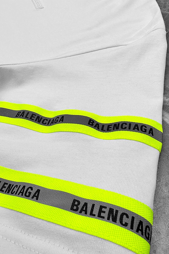 Оверсайз футболка Balenciaga reflective tape - White