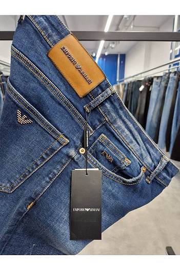 Мужские синие джинсы Emporio Armani   
