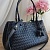 Кожаная сумка Bottega Veneta Basket 30x20 см - Black