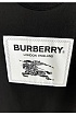Чёрная футболка Burberry Roundwood Label