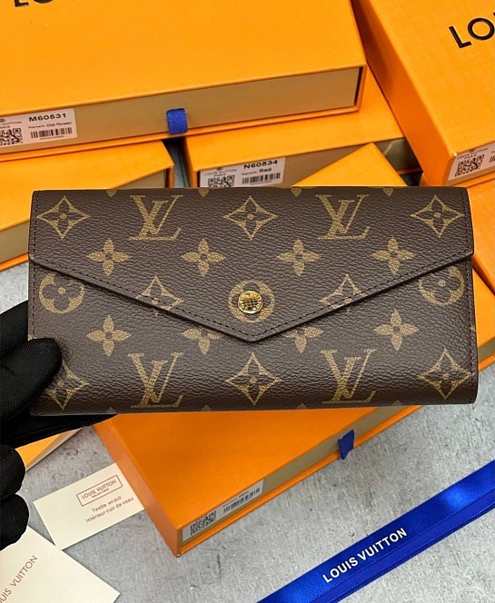 Кожаный кошелек Louis Vuitton Sarah Premium 19x10.5x2.5 см