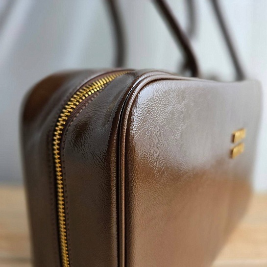 Женская сумка MIU MIU Kage 34x20 см - Chocolate