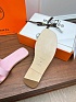 Женские кожаные шлёпанцы Hermes premium